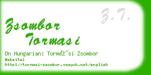 zsombor tormasi business card